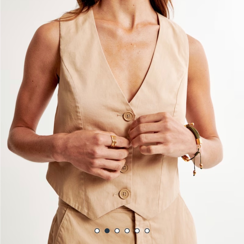 Abercrombie and fitch tailored vest set top